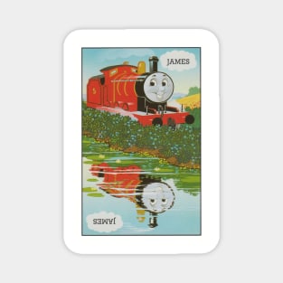 James the Red Engine Vintage Card Magnet