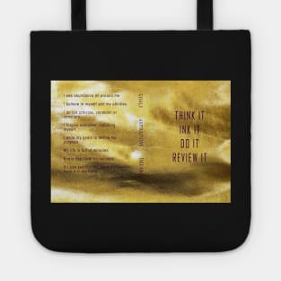 Goals Dreams Aspirations Journal Tote