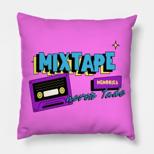 Mixtape memories never fade 90s vibes Pillow