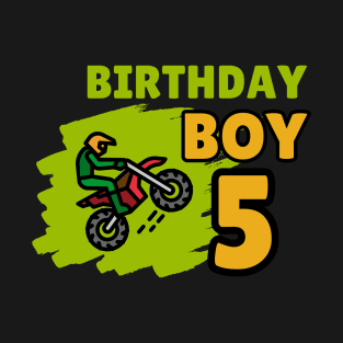 Birthday boy T-shirt for 5th Birthday T-Shirt