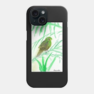 Will Sing for Food Green Bird Phone Case