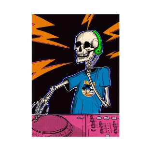 Skeleton DJ Music Maker T-Shirt