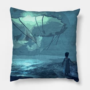 Fantasy Jellyfish Monster (Large) Pillow