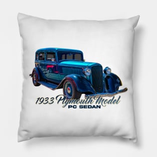 1933 Plymouth Model PC Sedan Pillow