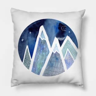 Sleeping on top of the world Pillow