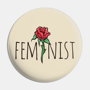 Feminist Rose Pin