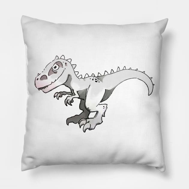 Indominus Rex Pillow by JurassicArt