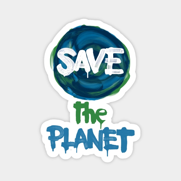 Save The Planet Magnet by mafmove