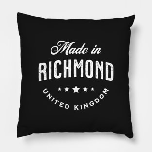 Made In Richmond, UK - Vintage Logo Text Design Pillow