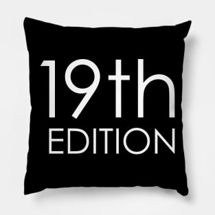 19th Edition Pillow