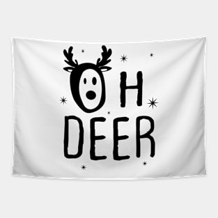 Reindeer Christmas Cute Santa Humor Xmas Present Tapestry