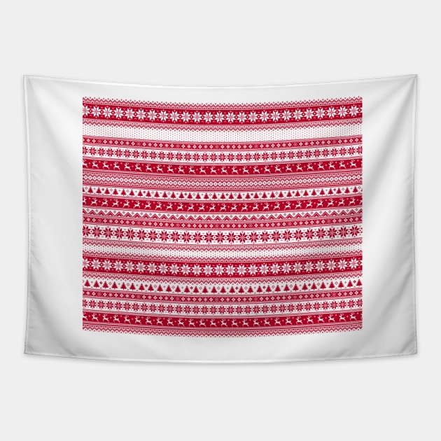 Nordic - Scandinavian Christmas Tapestry by SSSowers