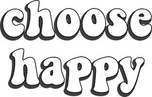 Choose Happy - Inspiring Quote for Joy and Inspiration Magnet