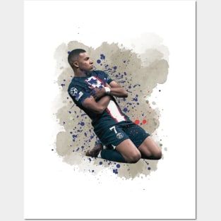 Picture Poster Kilian Mbappe PSG PSG Football Print Pop Art в