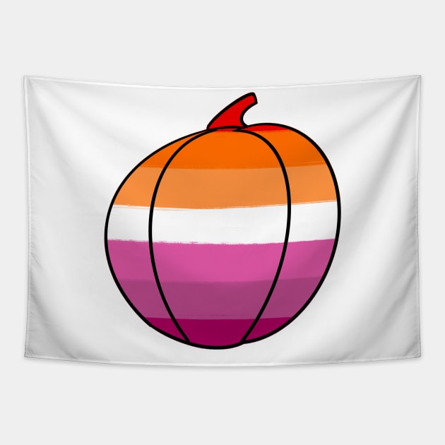 Lesbian pumpkin (light background) Tapestry by AlexTal