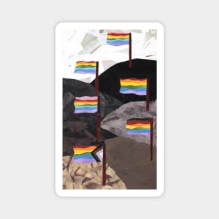 The Pride Flag Evolution Magnet