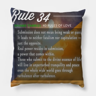 40 RULES OF LOVE - 34 Pillow