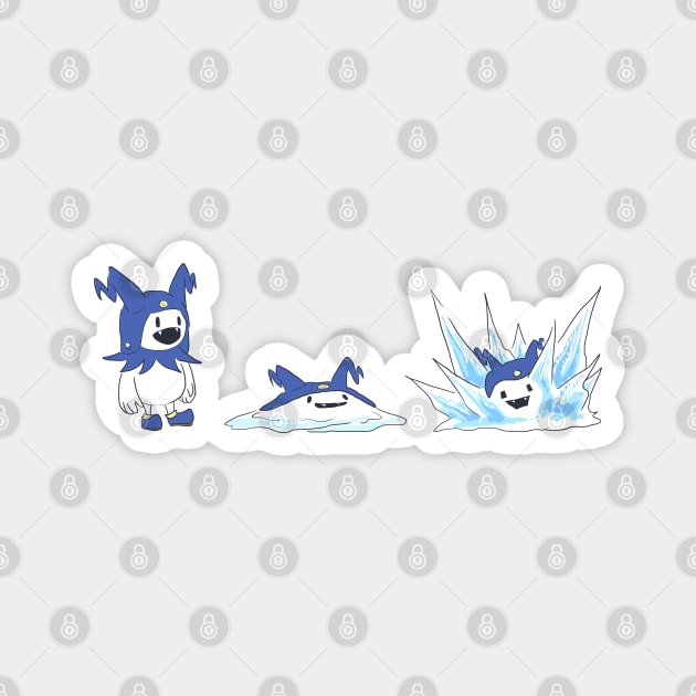 Three Stages of Jack Frost Magnet by ziodynes098