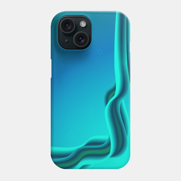 Modern blue gradient Phone Case by chuseco3