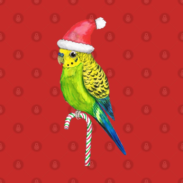 Budgie Christmas style by Bwiselizzy