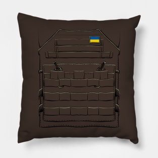 Ukraine Military Plate Carrier design Pillow