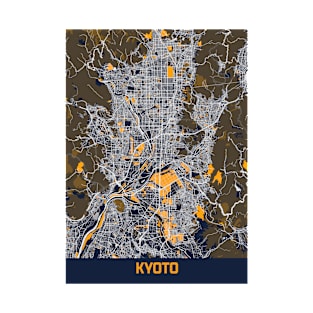 Kyoto - Japan Bluefresh City Map T-Shirt