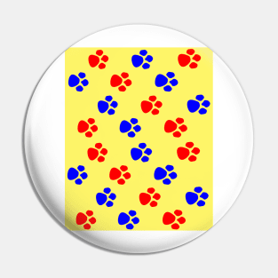 Primary Animal Paws Pin