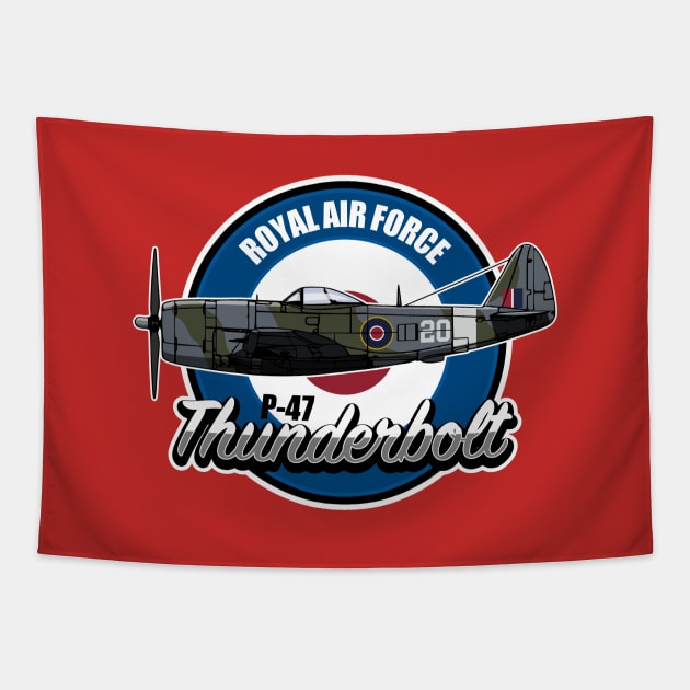 P-47 Thunderbolt Tapestry by Firemission45