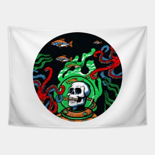 Marine Astronaut Tapestry