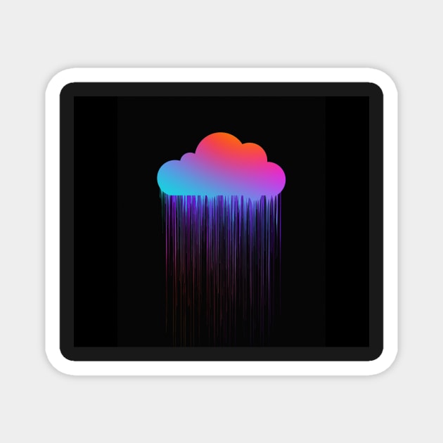 Rain clouds Magnet by daghlashassan