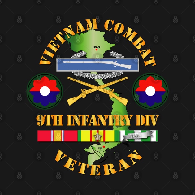 Vietnam Combat Infantry Veteran w 9th Inf Div SSI V1 by twix123844