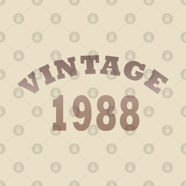 born in 1988 vintage birthday by omitay