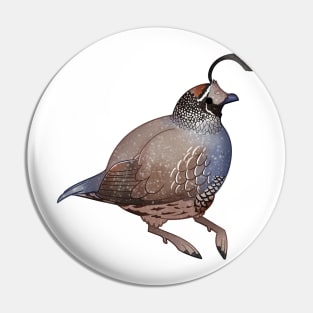 Cozy Quail Pin