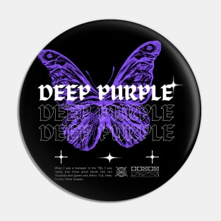 Deep Purple // Butterfly Pin