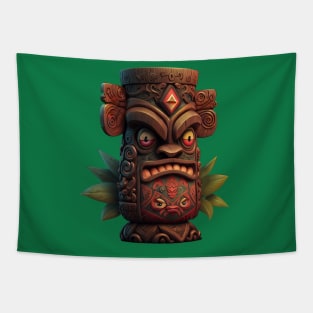 Grrrr Frustrated TIKI statue Tapestry