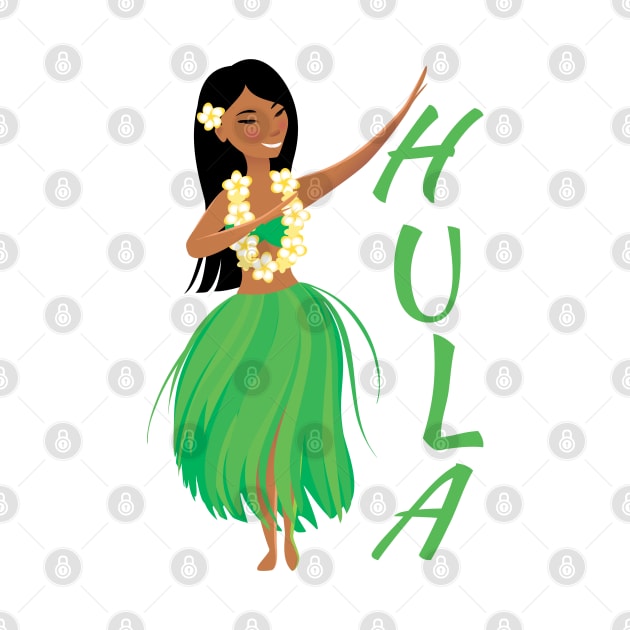 Hawaiian hula dancing girl. by CraftCloud