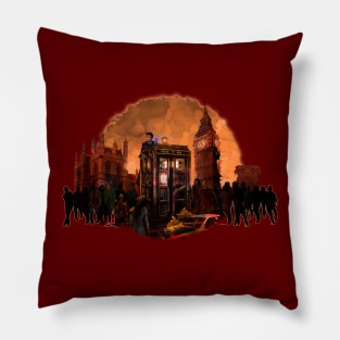 10th Doctor trapped in the zombie land Pillow