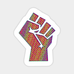 Psychedelic fist Magnet