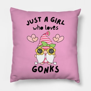 Just A Girl Who Loves Gonks Summer Pillow