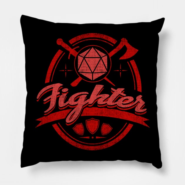 Fighter: RPG Tabletop Pillow by PluginTees