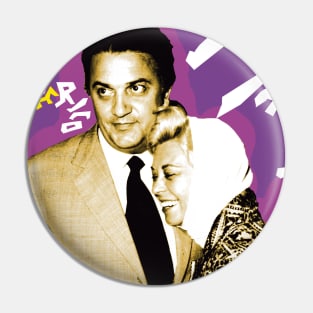 Federico Fellini and Giulietta Masina Pin