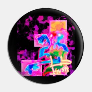 Neon dude Pin