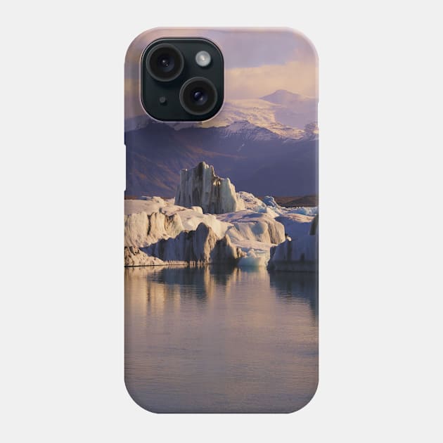 Icebergs (Vivid) Phone Case by Victorious Maximus