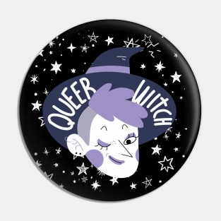 Queer Witch Tshirt Pin