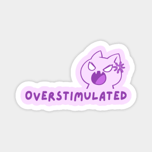 Overstimulated Cat (Purple) Magnet