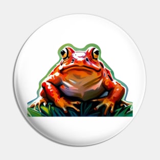 Indifferent Frog Pin