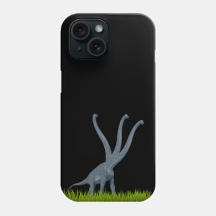 Three-necked dinosaur (grass edition) | Long neck dino Phone Case