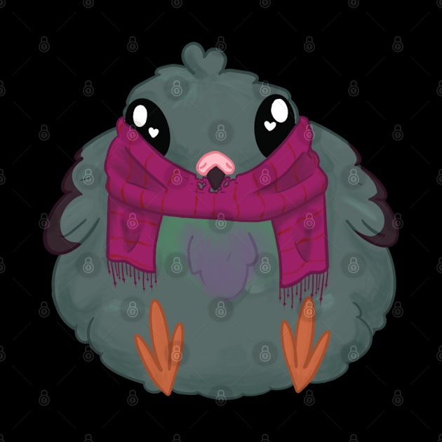 cosy pigeon by Beelixir Illustration