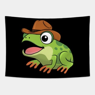 Frog with hat Tapestry