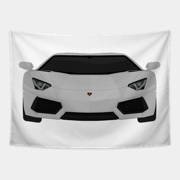 AVENTADOR GREY Tapestry by VENZ0LIC